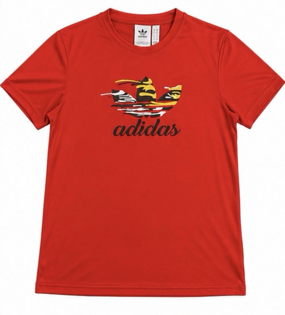 Adidas Originals Trefoil Graphic T-Shirt Red Maryland Flag Athletic Adult XL